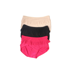 EELIC 9962 Celana Dalam Wanita, 3pcs Warna Cream,Hitam Dan Pink, Desain Renda Halus Warna Polos Nyaman Dipakai