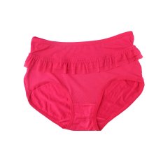 EELIC 9962 Celana Dalam Wanita, Warna Pink, Desain Renda Halus Warna Polos Nyaman Dipakai