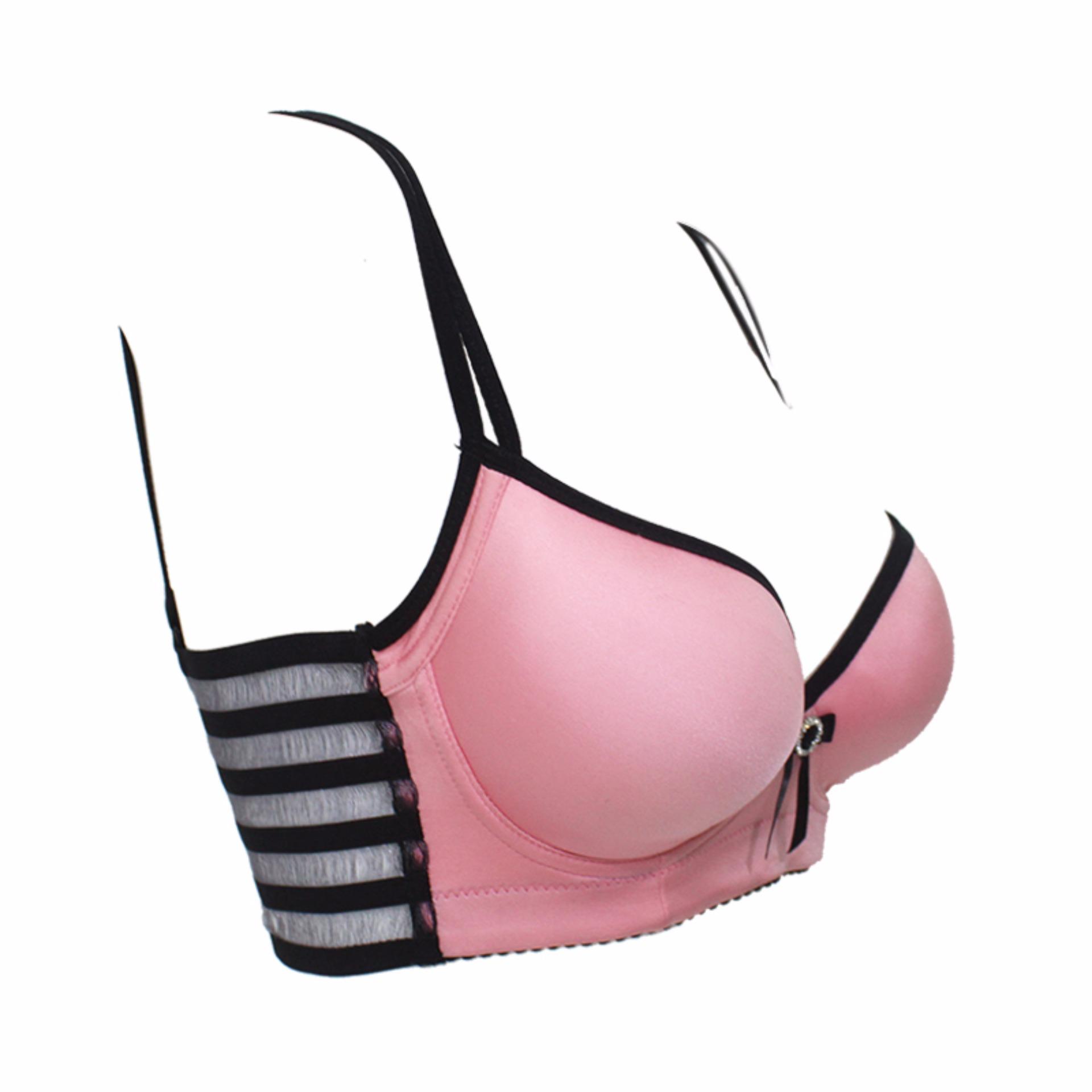 EELIC BRA-1620 -2 PINK Bra Tali Punggung Lebar Sexy Glamour Elegan