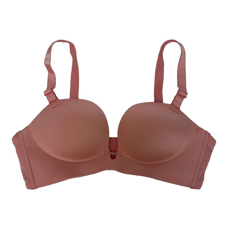 EELIC BRA ELEGAN 01 PINK Pemijat Payudara One Piece 3D Push Up Hias Diamond