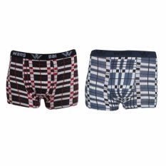 EELIC CDP-711 MERAH & ABU Celana Dalam Pria Boxer Kotak