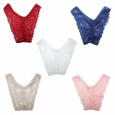EELIC CDW-061 5PCS Celana Dalam Wanita Dewasa 5PCS (MERAH,BIRU,PEACE,PUTIH,COKLAT)Motif Full Renda Motif Random By Seller