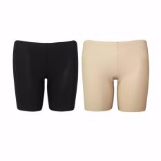 EELIC CDW-1311A 2 PCS Celana Dalam Wanita 2 Warna Mix (HITAM,CREM) SHORT Super Soft