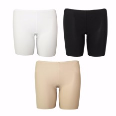 EELIC CDW-1311A 3 PCS Celana Dalam Wanita 3 Warna Mix ( Cream , Hitam Dan Putih ) SHORT Super Soft