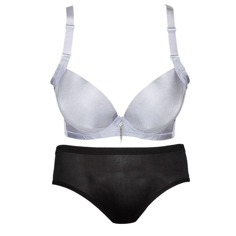 EELIC PDW-88834 1 Set Pakaian Dalam Wanita Sexy Menggoda BRA-888 + CELANA DALAM 3423 MOTIF POLOS Pakaian Dalam set yang  nyaman dipakai