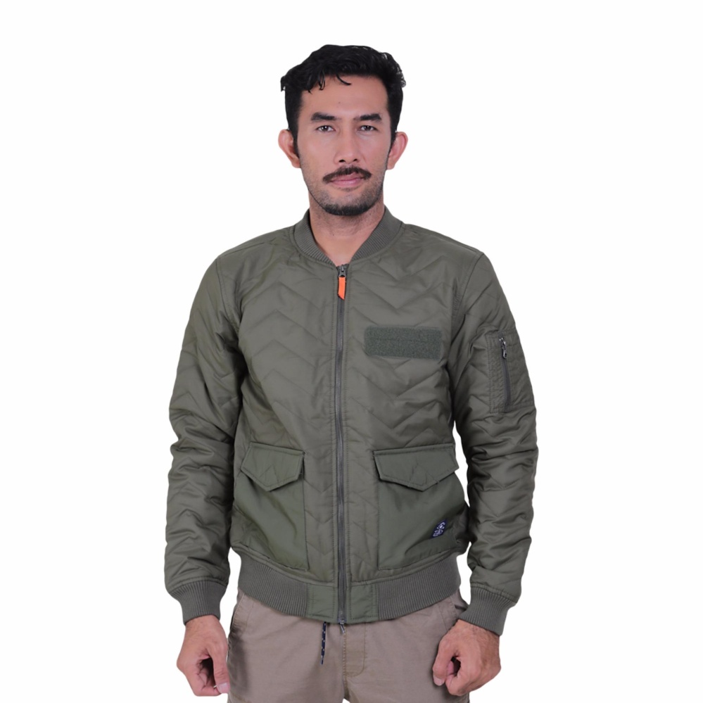 Eiger 1989 Jaket Pria The Bombers - Olive