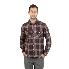 Eiger 1989 Kemeja Lengan Panjang Pria Arizona Flanel - Coklat