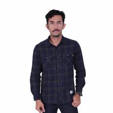 Eiger Riding Kemeja Lengan Panjang Pria Dinamic - Navy