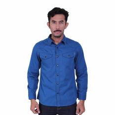 Eiger Riding Kemeja Lengan Panjang Pria Scott - Biru