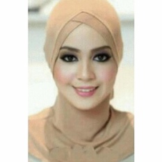 EL Ciput Hijab Antem Silang ( Anti Tembem ) - Ciput Kerudung Ciput Ninja Daleman Kerudung Inner Kerudung Kerpus Modern Ciput Ninja Antem Kancing Inner Hijab Aksesoris Perlengkapan Berhijab - Cream