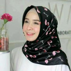 Baby Talk Club El Hijab Jilbab Segi Empat Maxmara Premium Flamingo - Kerudung Jilbab Segi Empat Fashion Muslim Hijab Jilbab Segiempat Syari Khimar Motif Pashmina Motif Flamingo Hijab Modern Hijab Kekinian Hijab Daily Selebgram Hijab Pesta