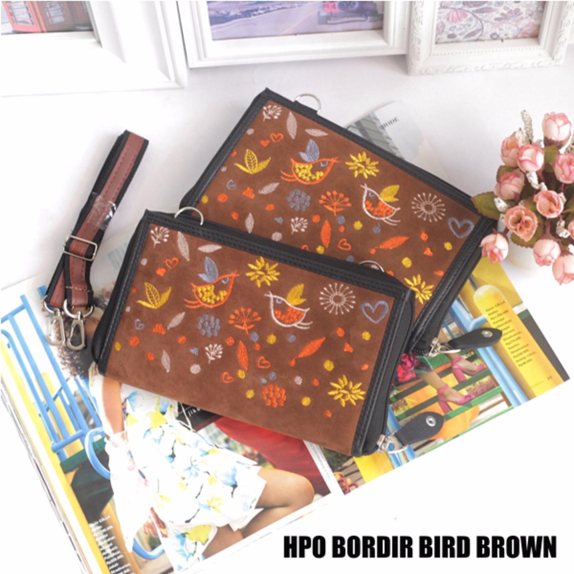 EL PIAZA HPO Wallet BORDIR BIRD BROWN Dompet Multifungsi Serbaguna Clutch Bag - Sling Bag Tas Genggam Tas Slempang Tas Bahu Modis Dompet Lucu Dompet Unik Dompet Keren HPO Wanita Super Best Seller Dompet Serbaguna EL PIAZA HPO Wallet BORDIR BIRD BROWN Dompet Multifungsi Serbaguna Clutch Bag - Sling Bag Tas Genggam Tas Slempang Tas Bahu Modis Dompet Lucu Dompet Unik Dompet Keren HPO Wanita Super Best Seller Dompet Serbaguna
