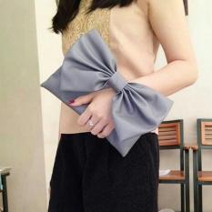 EL PIAZA Sling Pita Women Clutch Bag - Sling Bag Tas Genggam Tas Slempang Tas Pesta Tas Bahu Modis Wanita Kekinian - Grey