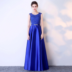 Elegan Perempuan Baru Perjamuan Pesta Baju Pelayanan Gaun Malam (Biru Angkatan Laut) Baju Wanita Gaun Wanita Gaun Wanita