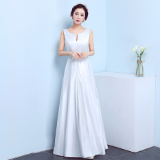 Elegan Gaun Malam Pengiring Pengantin Baju Pertunjukan Modis Rok Sister Kembaran Model Baru
