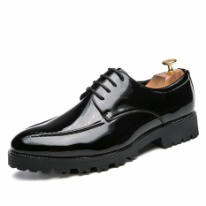 Elegan Sepatu Baju Pria Shadow Paten Leather Fashion Pria Oxford Sepatu-Intl
