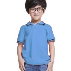 Elfs Shop - Poloshirt Anak Laki Laki Simple Abu Muda