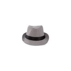 Elfs Shop - Topi Anak Unisex Fedora Motif Pattern Coklat Tua