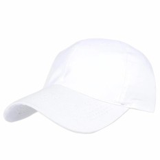 Elfs Shop - Topi Basic Twill Pria Polos Baseball Cap-Putih