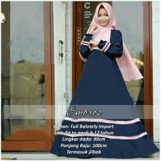 Elia Baju Gamis Kid Embros Untuk Anak Kecil Terbaru Wanita Fashion