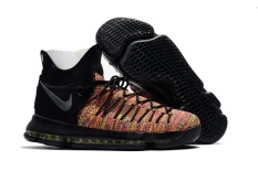 Elite Sneakers OFFICIAL The 2017 NBA World Champions Comfortable Zoom KD 9 EP Men's Basketball Shoe GSW #35 Kevin Durant (Black) - intl