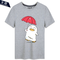 Kahe Elizabeth Gintama lengan pendek baju kaos katun murni kerah bulat animasi sekeliling cos pemuda murid Baju Couple Lengan Pendek