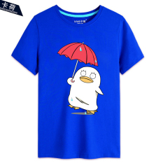 Kahe Elizabeth Gintama lengan pendek baju kaos katun murni kerah bulat animasi sekeliling cos pemuda murid Baju Couple Lengan Pendek