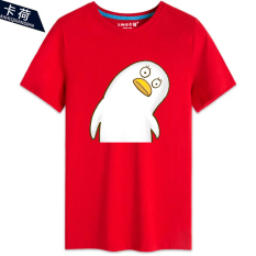 Kahe Elizabeth Gintama lengan pendek baju kaos katun murni kerah bulat animasi sekeliling cos pemuda murid Baju Couple Lengan Pendek