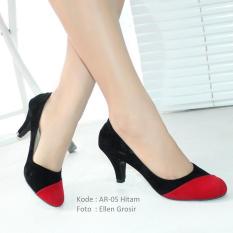 Promo Produk Terlaris Harga Termurah - Ellen Taslim AR-05 Medium Heels Pantofel Kombinasi