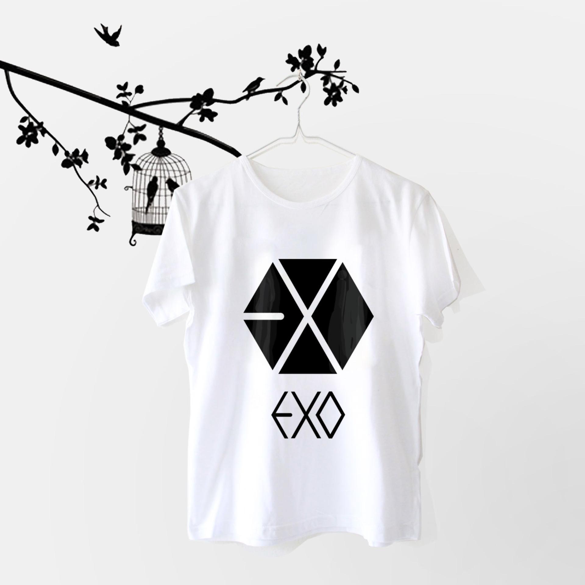 ELLIPSES.INC Tumblr Tee / T-Shirt / Kaos Wanita Exo Logo - Putih