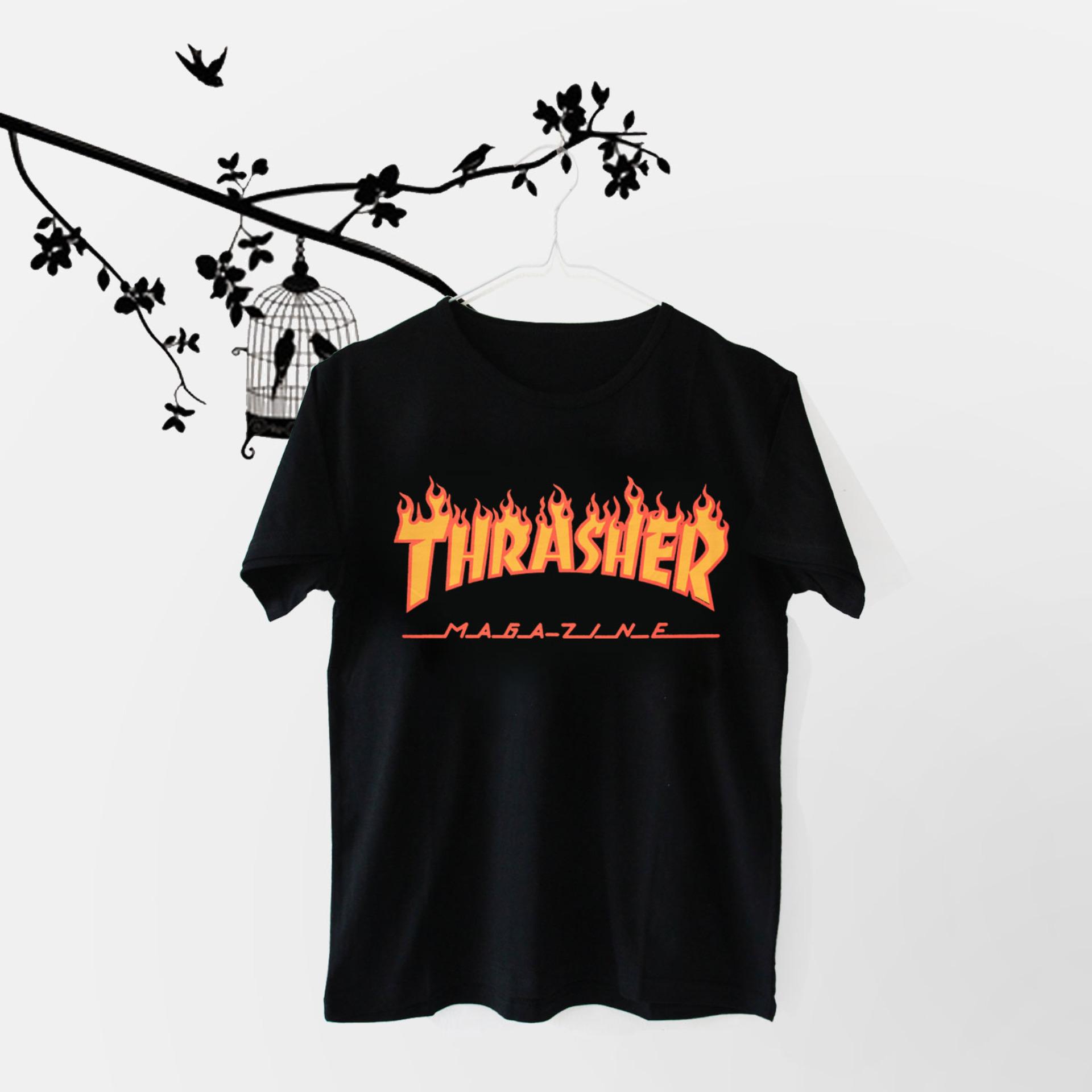 ELLIPSES.INC Tumblr  Tee / T-Shirt / Kaos Wanita Thrasher - Hitam