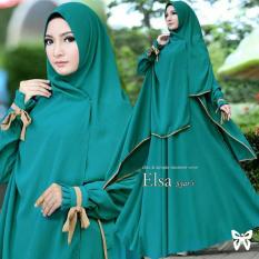 ELSA GAMIS SYARI KHIMAR PET BAJU IBU MENYUSUI BAJU KEKINIAN MURAH WANITA HIJAB JILBAB INSTAN