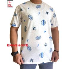 Ema Shope - Kaos T-Shirt Distro Atasan Pria Wanita Cotton Big Size L XL Baju Cewek Cowok Pakaian 100% Cotton Fashion Keren Populer Moderen Gambar Sablonan Tulisan Forget Kaos Distro - Kaos Cream Abu - Abu