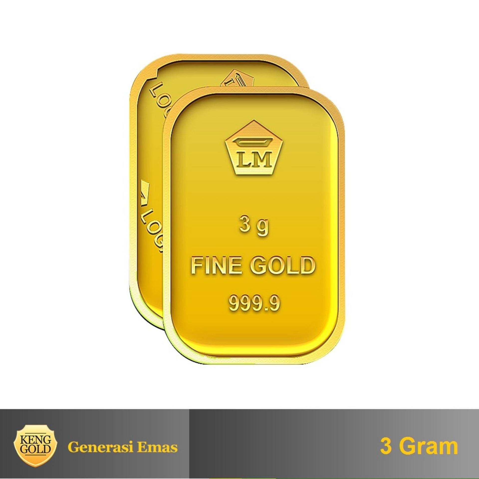 Gold - Emas 3 Gram - Logam Mulia 999.9 Sertifikat Antam - \