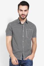 Emba Jeans Men Clothing Shirts Formal Shirts Pria Pakaian Shirts Shirts Formal Black Hitam Diskon discount murah bazaar baju celana fashion brand branded
