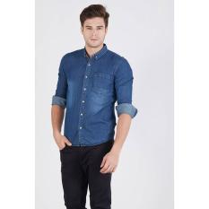 Emba Jeans Original - Men Long Sleeve Shirt Marco Shirt One Heavy Stone 113 00702 20
