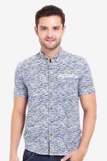 Emba Jeans Men Clothing Shirts Formal Shirts Pria Pakaian Shirts Shirts Formal Blue Biru Diskon discount murah bazaar baju celana fashion brand branded