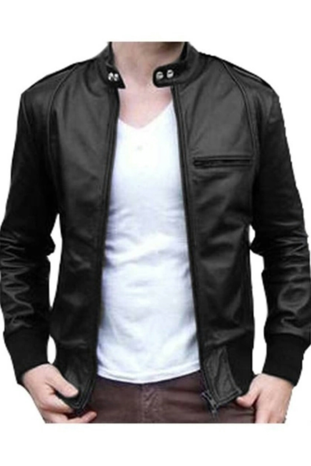 EM'S Jaket Kulit Sk21 Series Exclusive - Fullblack