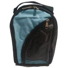 Emwe TSO Travelling Shoes Organizer (Tas untuk tempat sepatu, sandal dan kaos kaki travel berpergian traveling out door kantor )gym sepatu futsal olahraga, sepak bola, sport bag, badminton, running tennis - Hitam-Biru