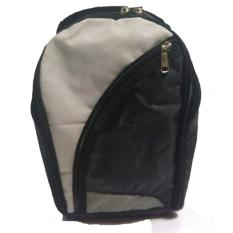 Emwe TSO Travelling Shoes Organizer (Tas untuk tempat sepatu, sandal dan kaus kaki travel berpergian traveling out door kantor )gym sepatu futsal olahraga, sepak bola, sport bag, badminton, running tennis - Hitam-AbuMuda