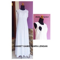 Endang The Villlage Product Gamis Busui Tanpa Lengan - Putih