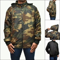 ERDS Jaket Parasut Bolak-Balik Army-Black
