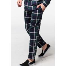 ERIGO Chekedpants - WINSHON Unisex BLUE