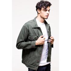 ERIGO TRUCKER JACKET JEANS OSWIN OLIVE