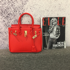 Eropa Dan Amerika Serikat Mini Tas Model Hermes Tas Wanita (25CM Merah)