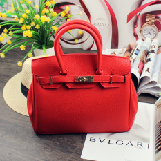 Eropa Dan Amerika Serikat Pola Kulit Buaya Jinjing Wanita Tas Model Hermes Tas Wanita (Merah)