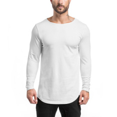 Baju Kaos Gaya Barat Pria Baju Ketat Pria Lengan Panjang