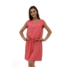 Esprit Floaty Dress With A Floral Print - Pink