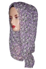 Espro Hijab Phasmina Motif Flower Colour Purple
