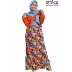 Ethica Moslem Fashion Dress Anak OSK 56 (Orange)